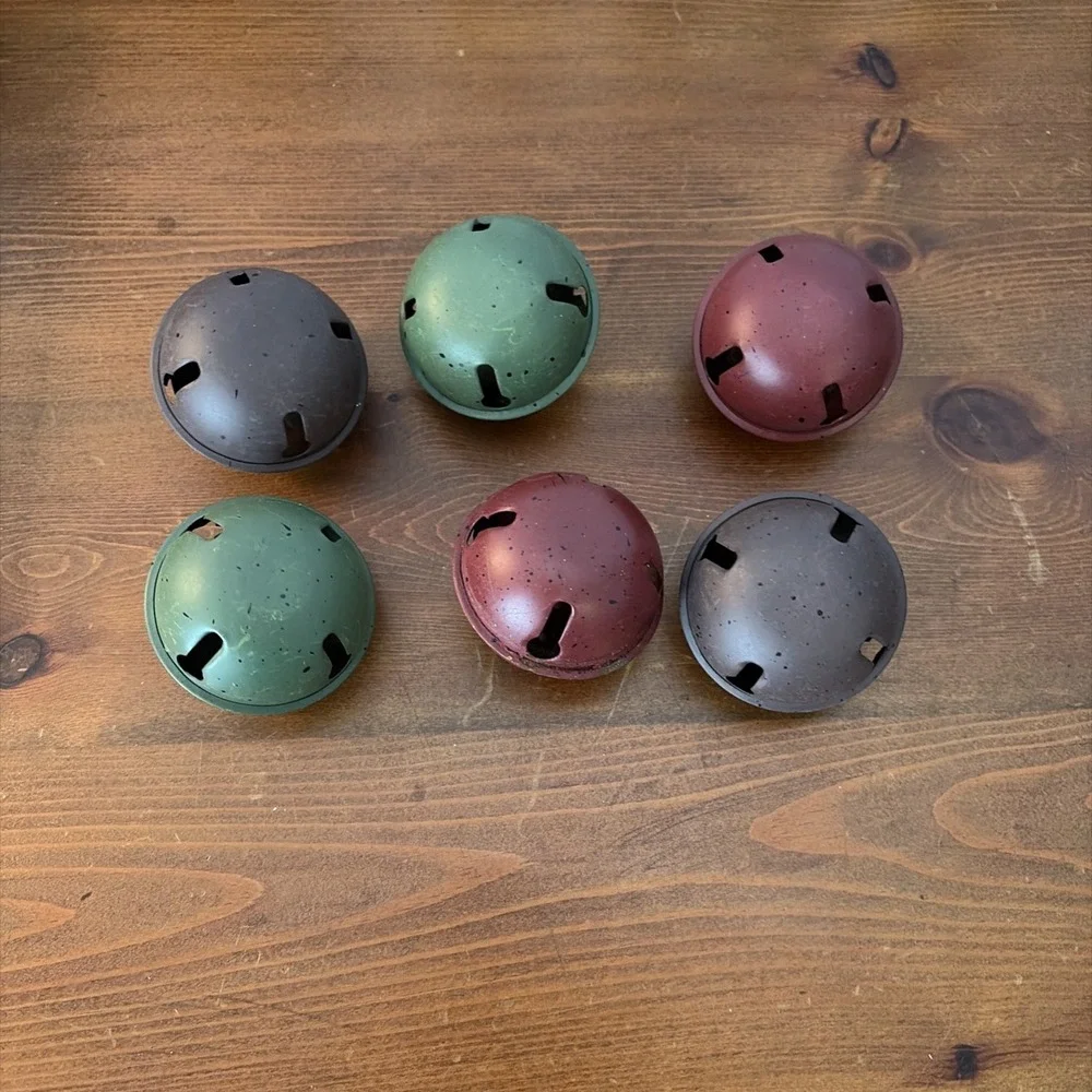 6 Rustic Tin Bells